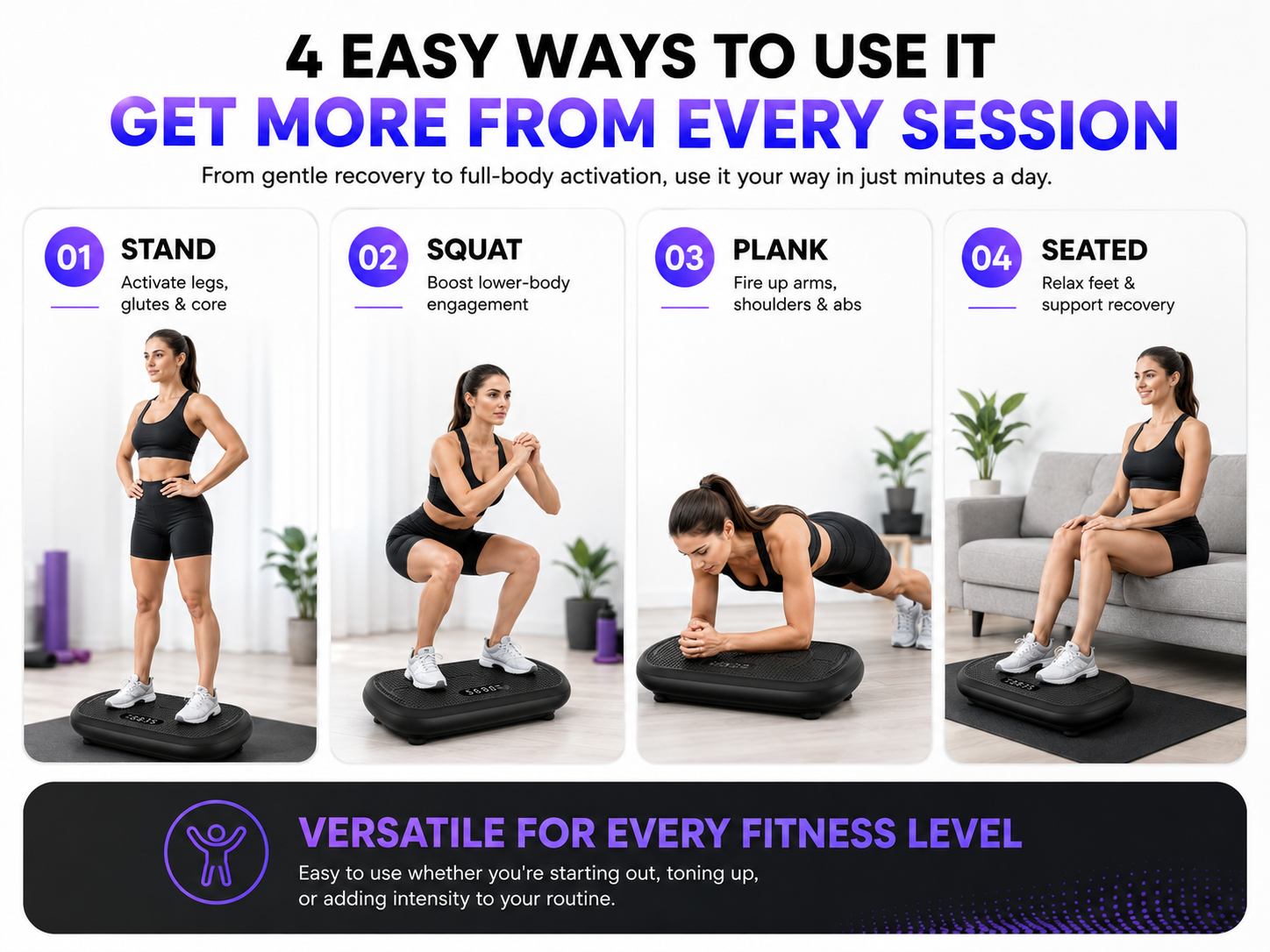 VibeFit Power Vibration Exercise Board