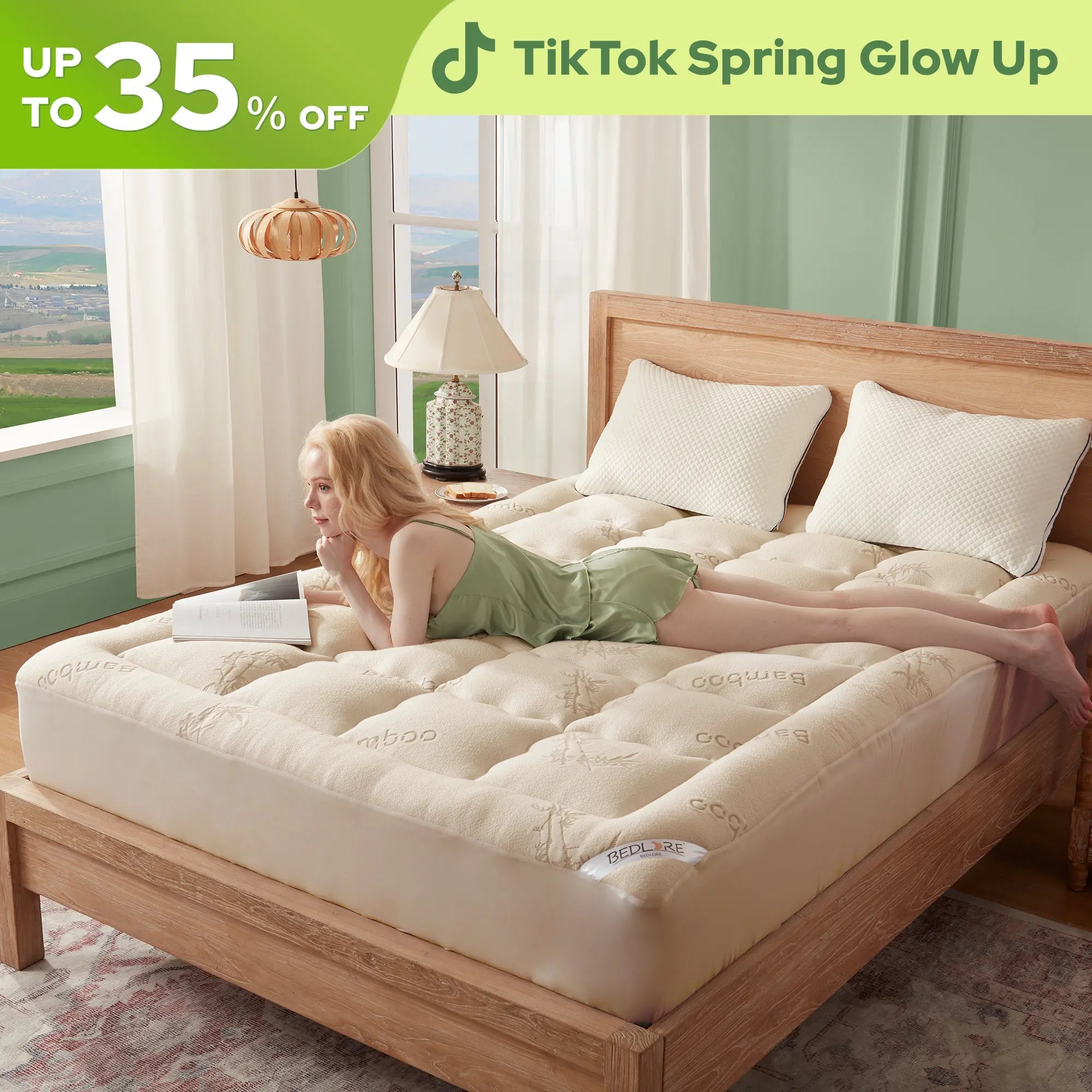 CozyRest Cooling Mattress Topper Plus