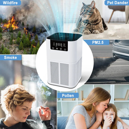 PureBreeze Compact Home Air Purifier