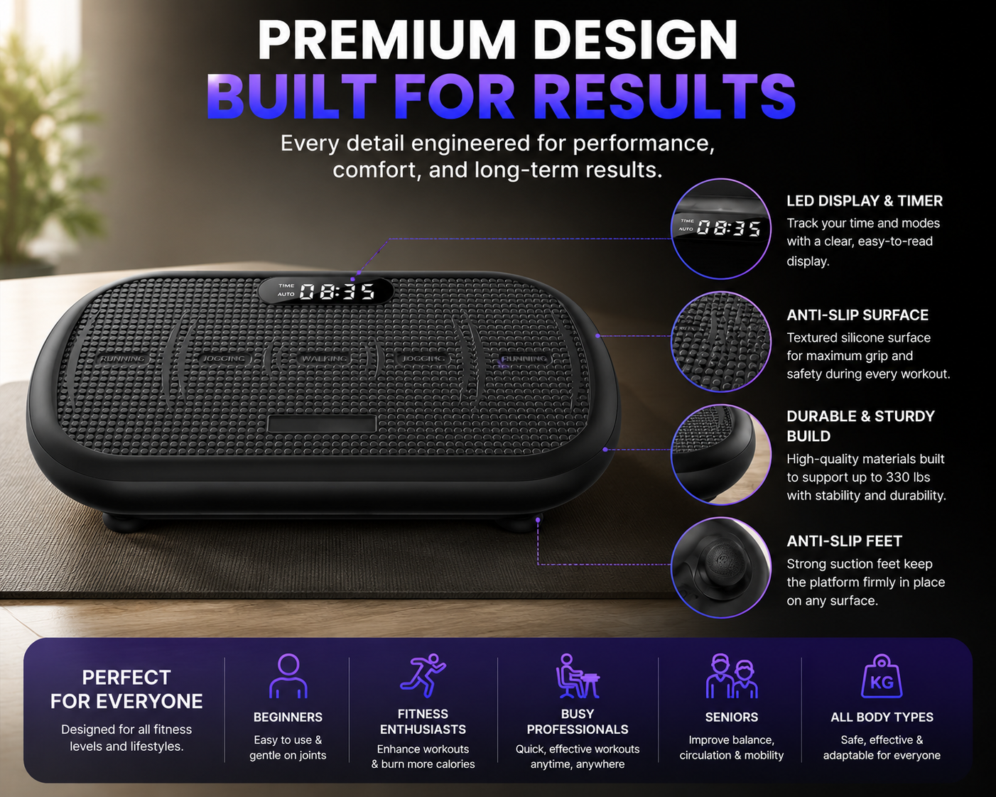 VibeFit Power Vibration Exercise Board