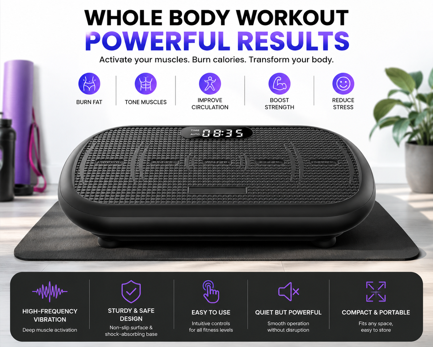 VibeFit Power Vibration Exercise Board
